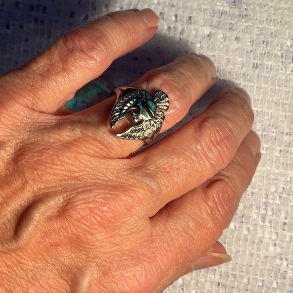 Harley Davidson Winged Eagle Ring Size 7 - Picture 1 of 6